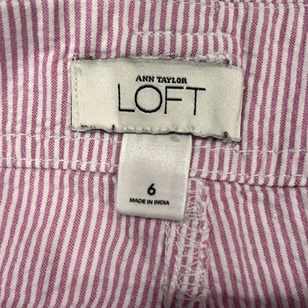 Loft Pink Seersucker Skirt - Picture 6 of 14